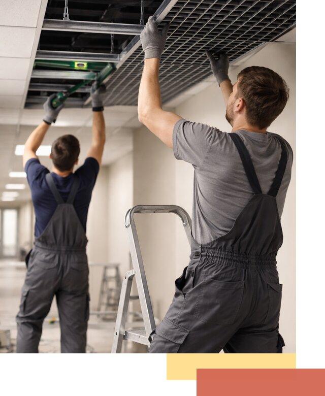 Монтаж потолка Грильято в Переславле-Залесском: установка под ключ качественно