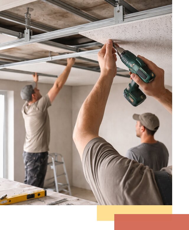 Монтаж акустического потолка в Переславле-Залесском под ключ