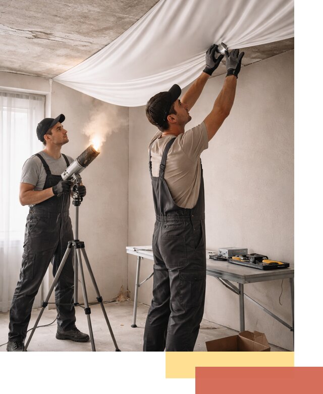 Установка натяжного потолка под ключ в Переславле-Залесском