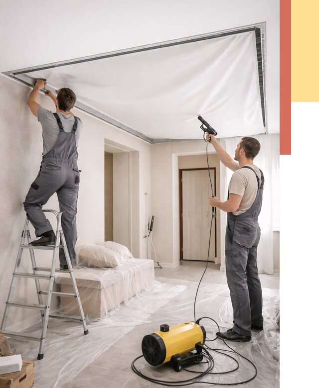 Монтаж натяжного потолка в прихожей в Переславле-Залесском от 2750 руб. под ключ | ОТДЕЛОЧНИК-Прс