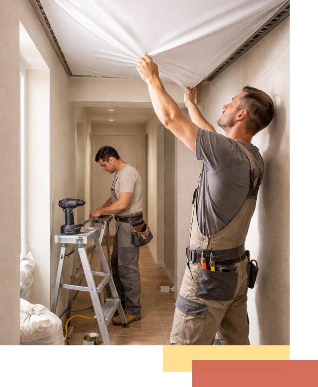 Монтаж натяжного потолка в прихожей в Переславле-Залесском