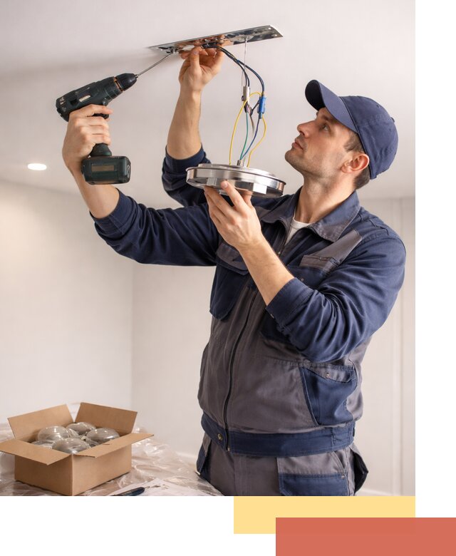 Установка люстры в натяжной потолок в Переславле-Залесском