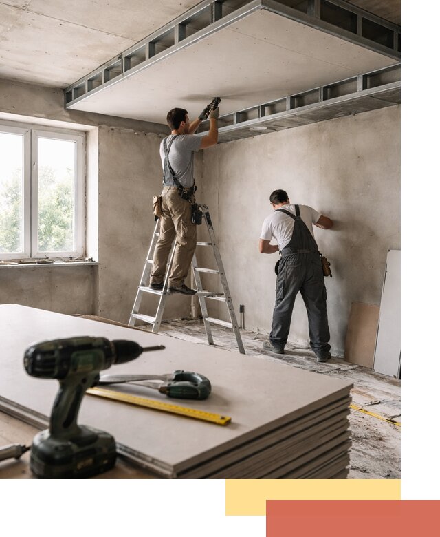 Двухуровневый потолок из гипсокартона в Переславле-Залесском