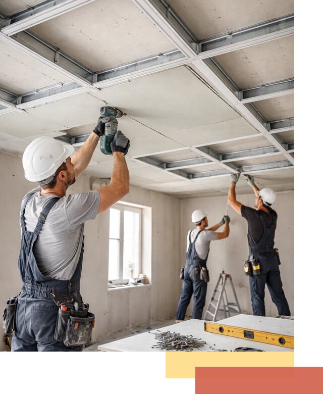 Кессонный потолок из гипсокартона под ключ в Переславле-Залесском