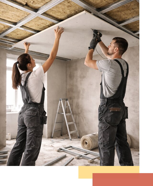 Звукоизоляция потолка из ГКЛ в Переславле-Залесском профессионально и надежно