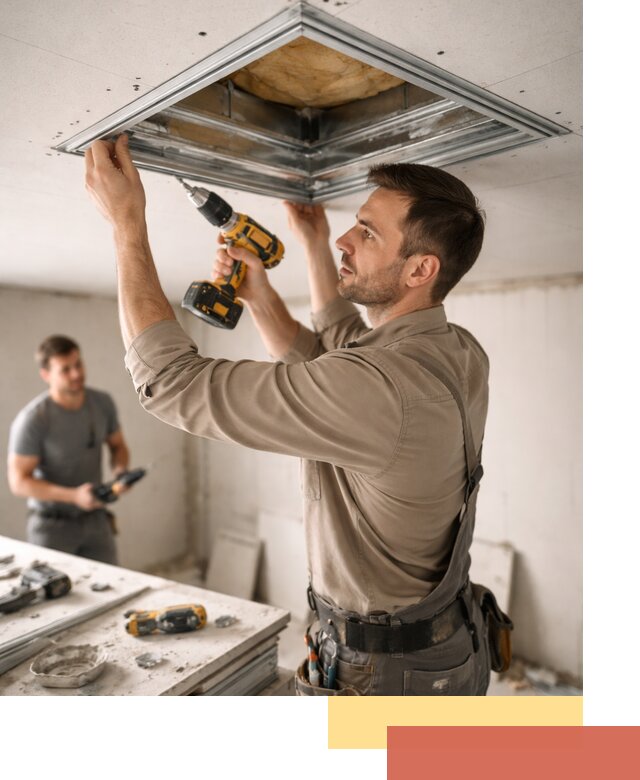 Монтаж люка в потолок из ГКЛ в Переславле-Залесском