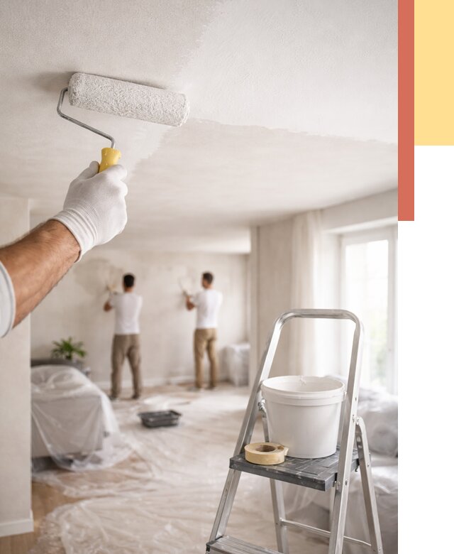 Покраска потолка акриловой краской в Переславле-Залесском от 2595 руб. | ОТДЕЛОЧНИК-Прс