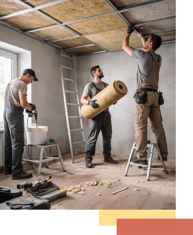 Шумоизоляция потолка в Переславле-Залесском: профессиональный монтаж и отделка